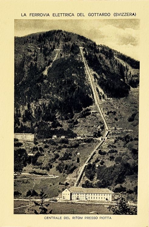 Piotta - Centrale del Ritom - Ferrovia Elettrica Gottardo | Kaufen auf ...