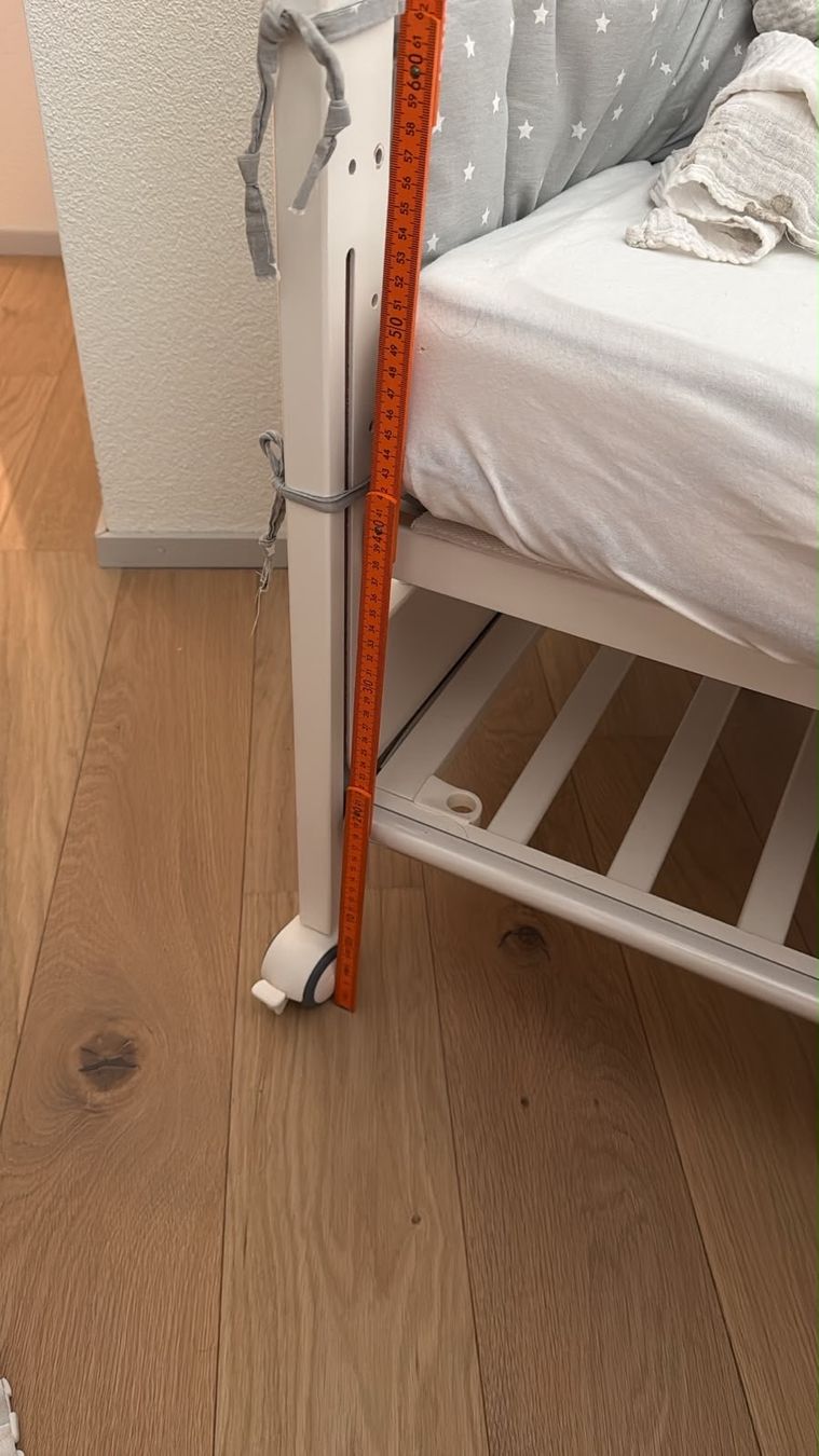 Letti: Beistellbett weiss, mit Matratze – Usato da Rorschach venduto da TrendyDeals 7