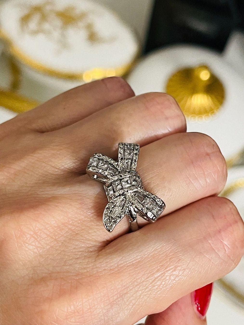 Anelli: Wunderschöner Ring Schleife – Nuovo (secondo la descrizione) da Winkel venduto da KaschmirArt 2