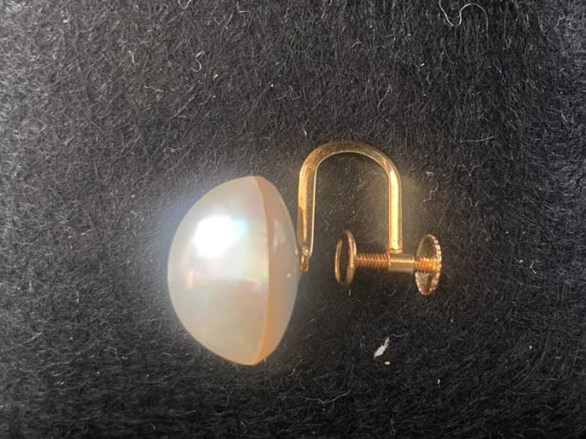 Boucles d'oreille: Ohrschrauben mit Permuttglanz – D'occasion à Aarau par radilio01 4