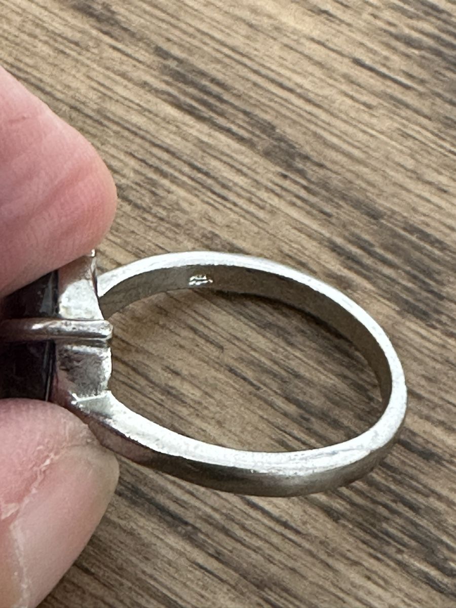 Anelli: Silber-Ring mit violettem Stein Gr 54 – Usato da Zürich venduto da YviKno 3