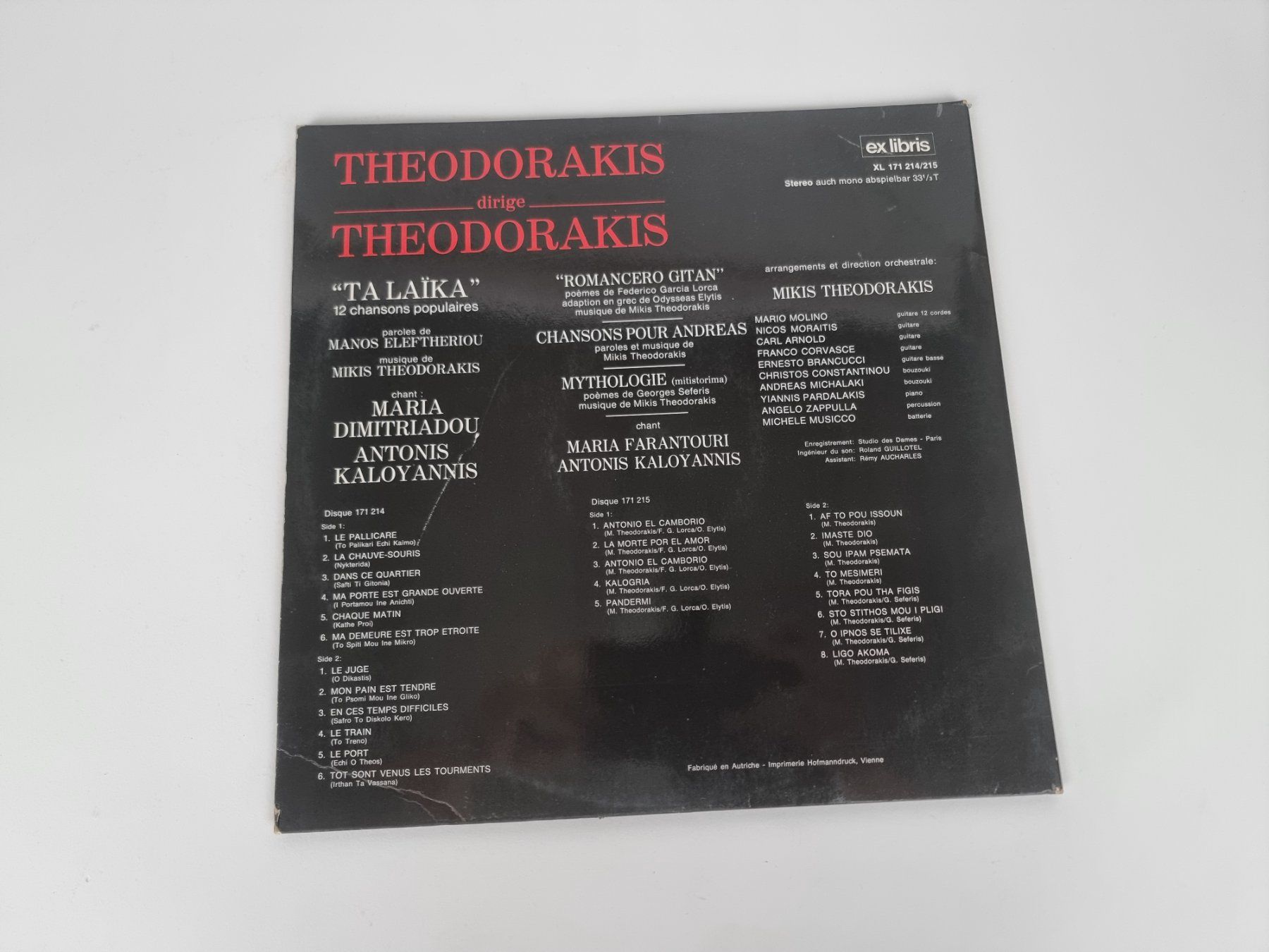 Schallplatten: Theodorakis dirige  Theodorakis LP - Vinyl – Gebraucht aus Urtenen-Schönbühl von Restwert_Schoenbuehl 4