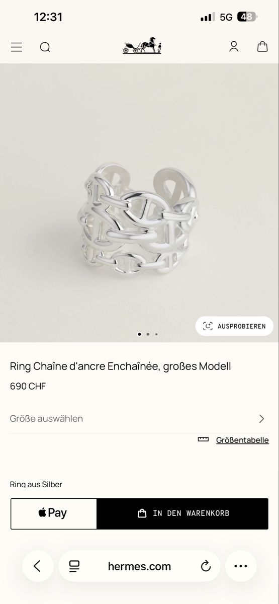 Hermès Bagues: HERMES Ring – Neuf (Voir description) à Basel par David_2019 6