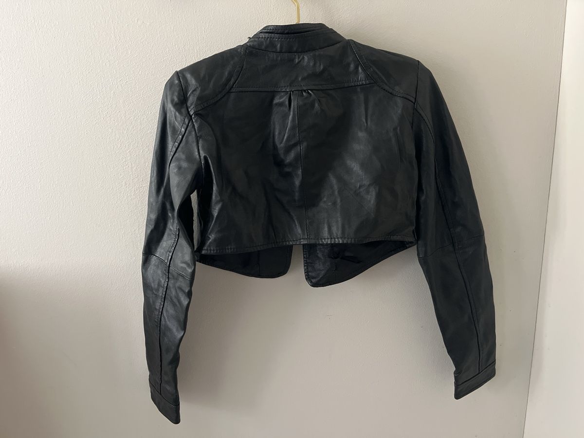 Bolero: cropped Lederjacke, Gr. M, schwarz, Bolero – Nuovo (secondo la descrizione) da Steinhuserberg venduto da Rea6005 1