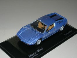 Maserati Merak blau metallic * Minichamps 1:43