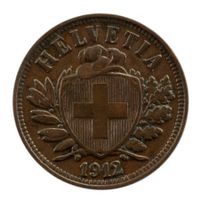 Schweiz / Suisse - 2 Rappen - 1912