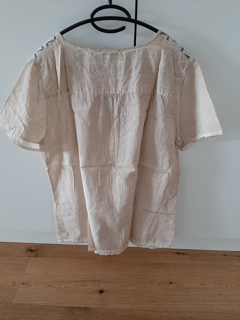 Camicette: T-Shirt / Bluse beige, durchsichtig, Gr. 46 – Nuovo (secondo la descrizione) da Menziken venduto da Rien1 1