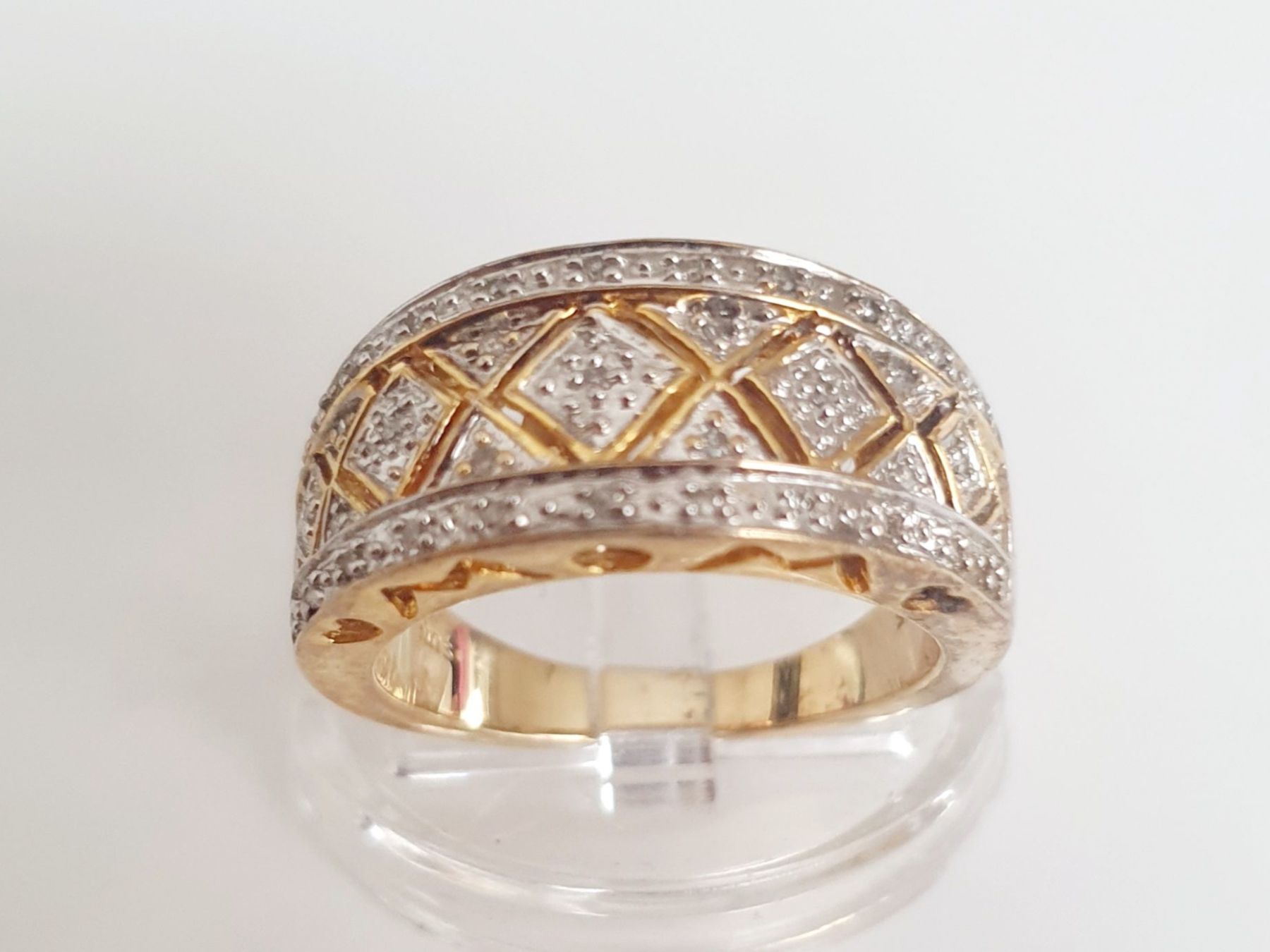 Anelli: Silber Ring 925 in Gold Grösse 17.4 mm, – Usato da Kreuzlingen venduto da Wunderkiste123 1