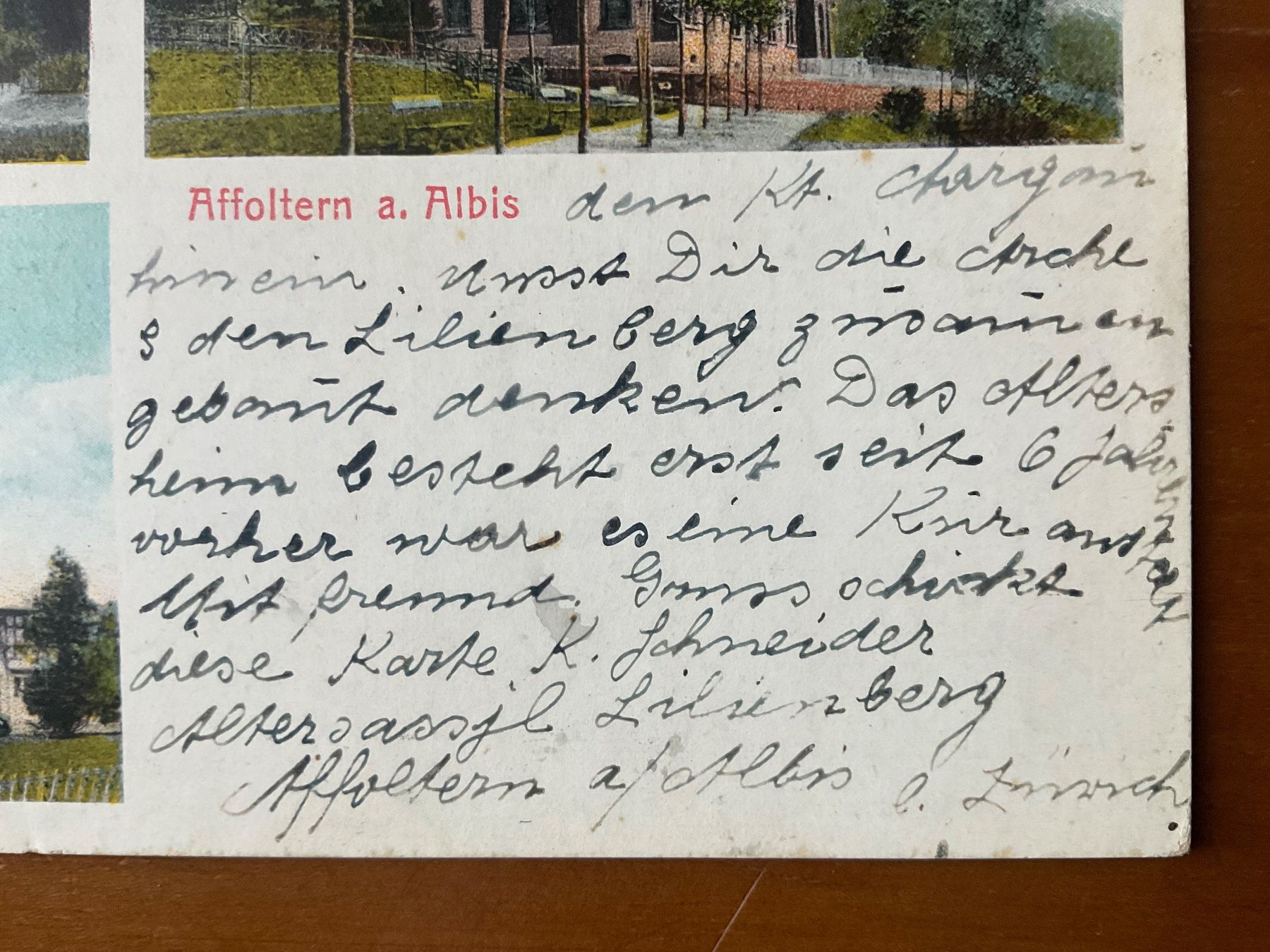 Cartoline postali: AK Affoltern am Albis 1922 – Usato da Zürich venduto da Tolima194 4