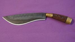 Thai-Schutzmesser – mit historischer Amulett-Münze