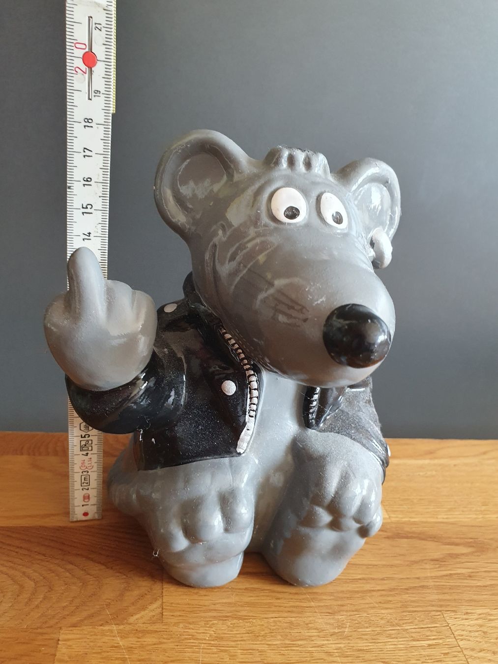 Salvadanai: Coole Spardose "Rocker Maus", Keramik – Usato da Laufenburg venduto da megane1959 1