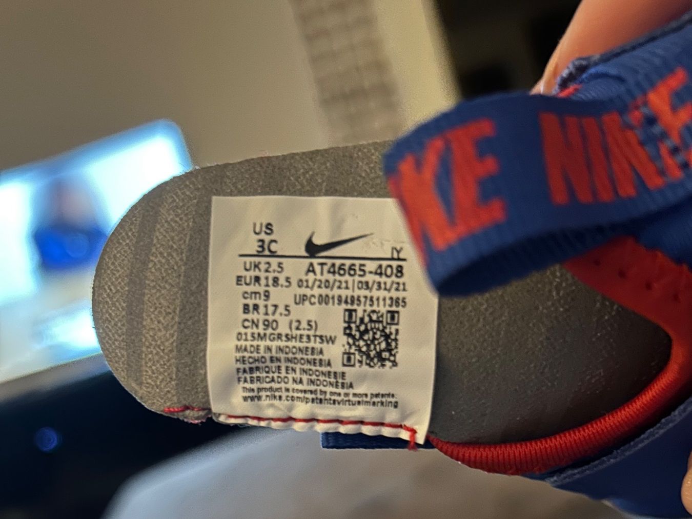 Nike Chaussures garçon: Nike Babyschuhe blau Grösse 18.5 – D'occasion à Zürich par Evo-9 1