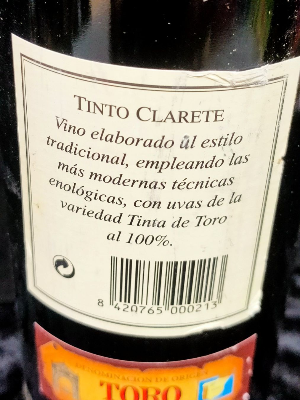 Vins: TORO BARDALES 1996 – Neuf (Voir description) à Genève par Leboucheoreilles 4