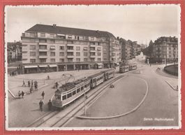 Zürich - Hegibachplatz mit Tram - 1933