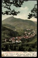 AK Langenbruck /Basler Jura, Ortsansicht mit Kirche und Hüge