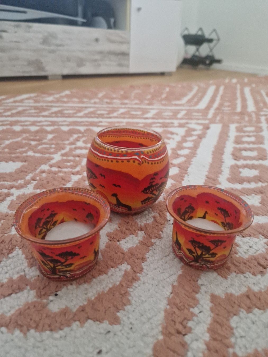 Tutte le decorazioni: 3 Windlichter Afrika-Look 🌅 – Nuovo (secondo la descrizione) da Buttwil venduto da SabrinaA03