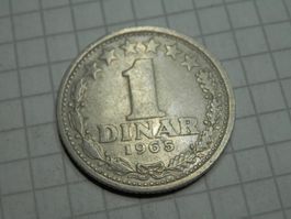 Jugoslawien 1 Dinar, 1965