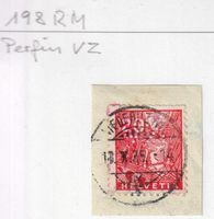 Perfin 198 RM, VZ Briefausschnitt