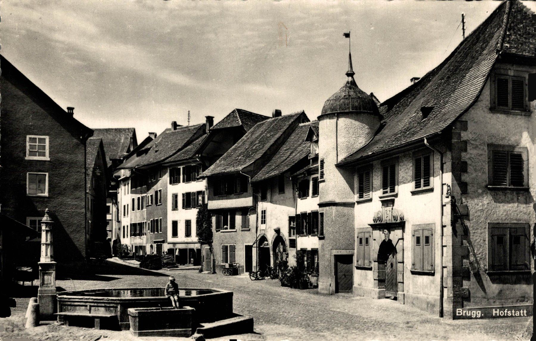 Cartoline postali: Brugg. Hofstatt – Usato da Bronschhofen venduto da Astore