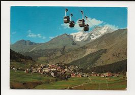 AK 1976 Saas-Fee Luftseilbahn Längfluh