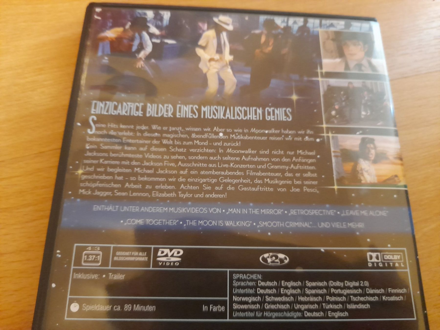 Tutti i DVDs: DVD Musikvideo Michael Jackson Moonwalker – Usato da Lustmühle venduto da chevi03 2
