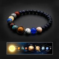 📌 NEU Sonnensystem Armband mit Natursteinen