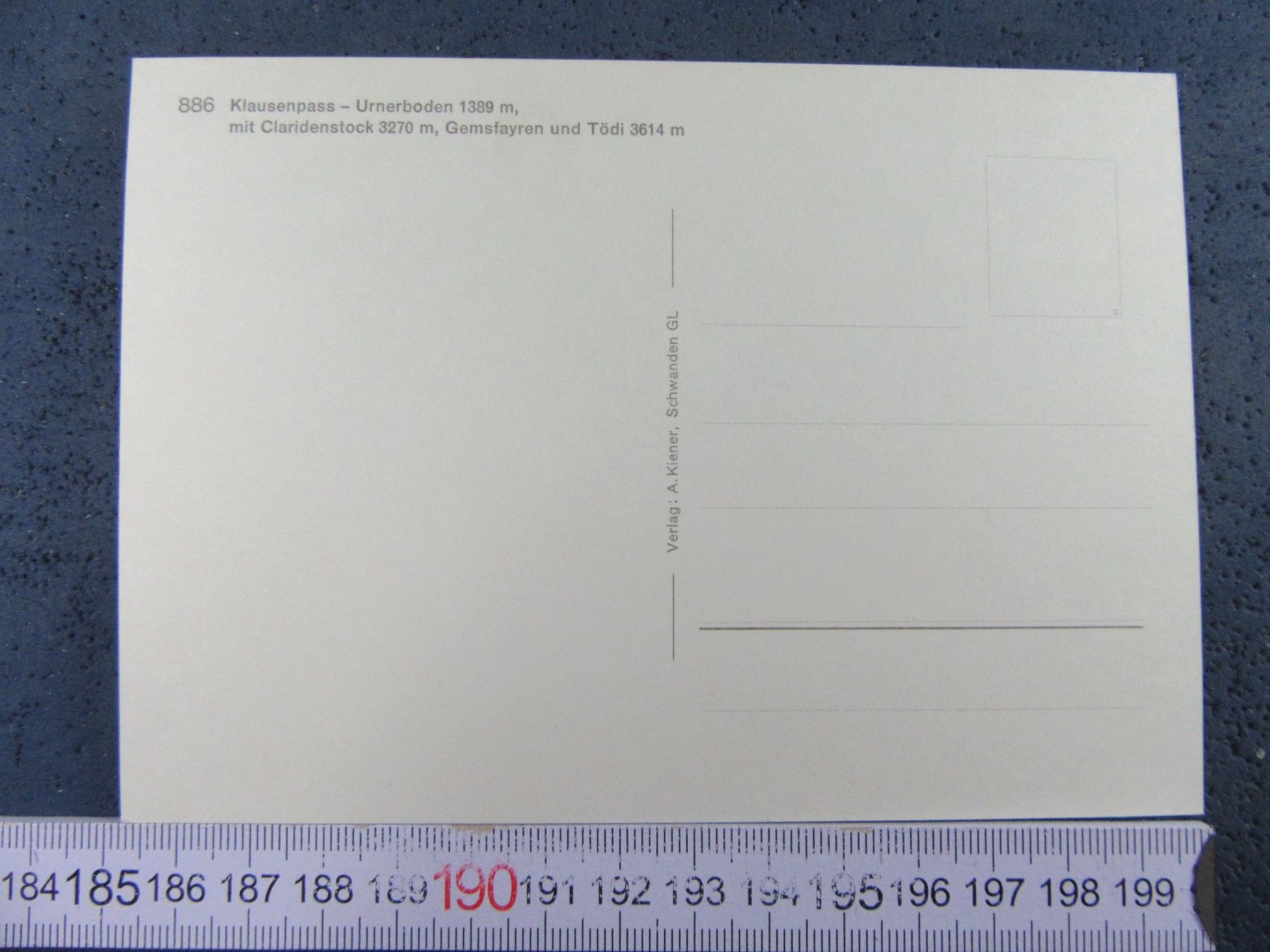 Cartoline postali: KLAUSENPASS UNERBODEN URI AK – Usato da Ettingen venduto da Hausi4711 1