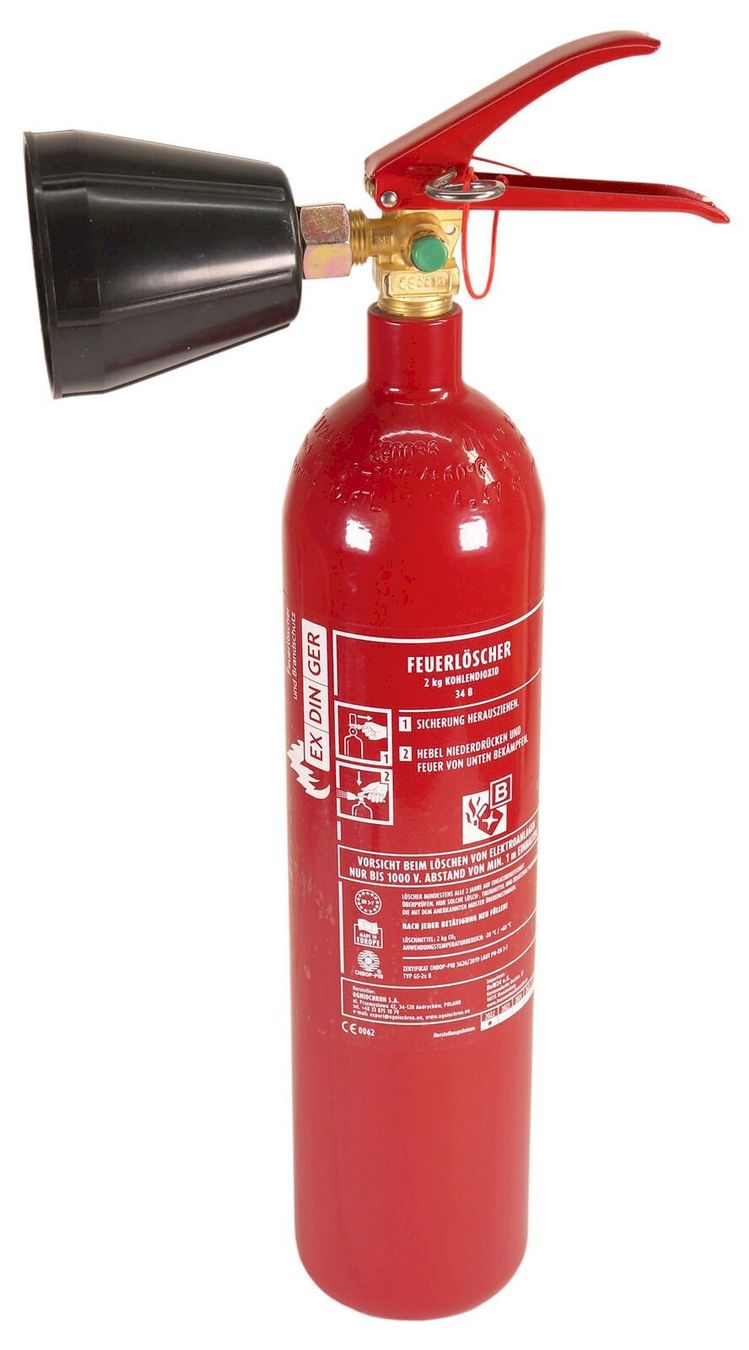 Feuerlöscher: Feuerlöscher 2kg CO2 Kohlendioxid – Neu und originalverpackt aus Bottighofen von zaap
