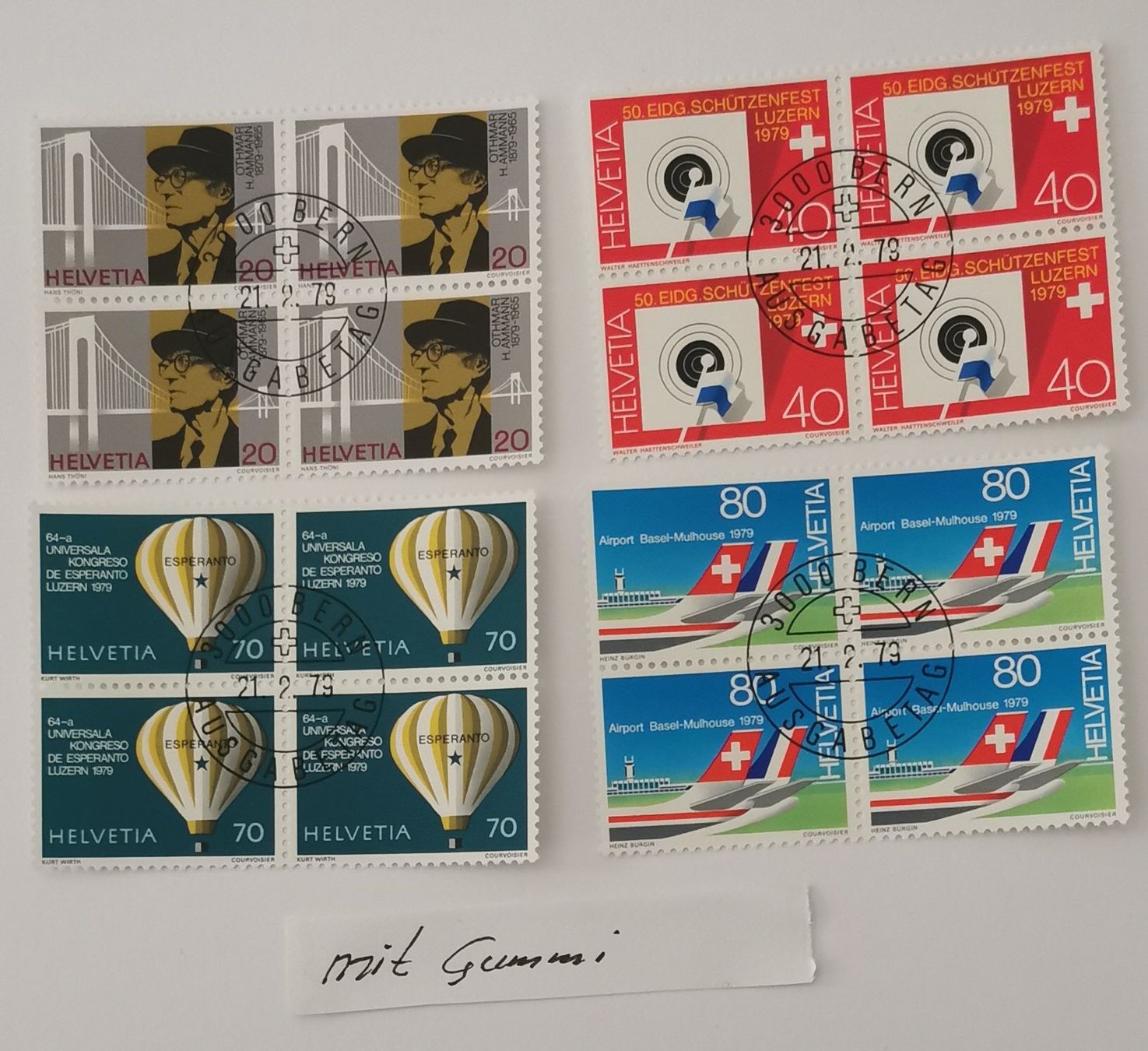 Tous les timbres: 1979 – Neuf (Voir description) à Aadorf par Chnorli-Furz