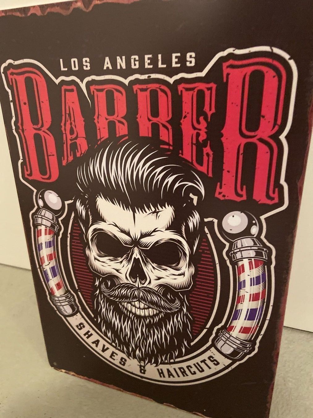 Insegne: BARBER Vintage Blechschild Tafel Einzigartig NEU ! – Nuovo e nell'imballaggio originale da Seon venduto da Aaargauer01 4