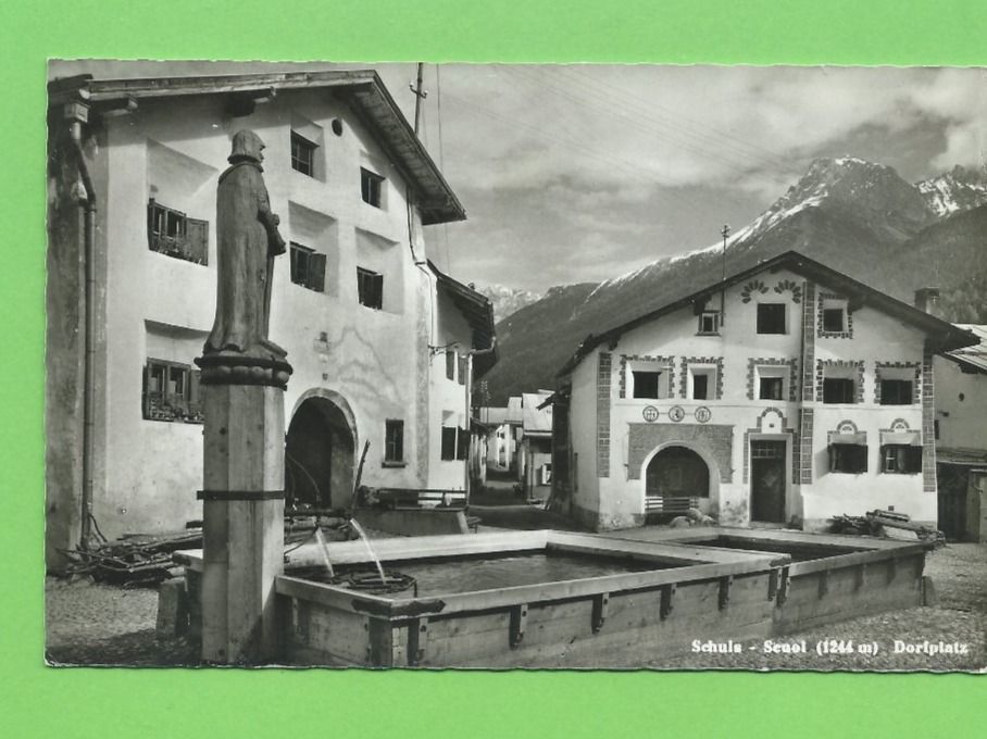Cartoline postali: Schuls - Scuol, Dorfplatz – Nuovo (secondo la descrizione) da Zürich venduto da t24_de