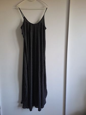 Maxi Kleid Just Female Polka Dots Schwarz Grösse XS