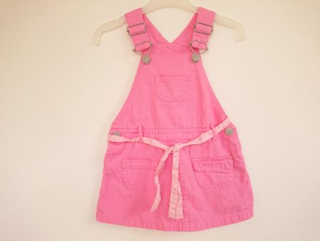 Baby Girl Jeans Kleid von Smile Gr. 86 Pink 100% Baumwo