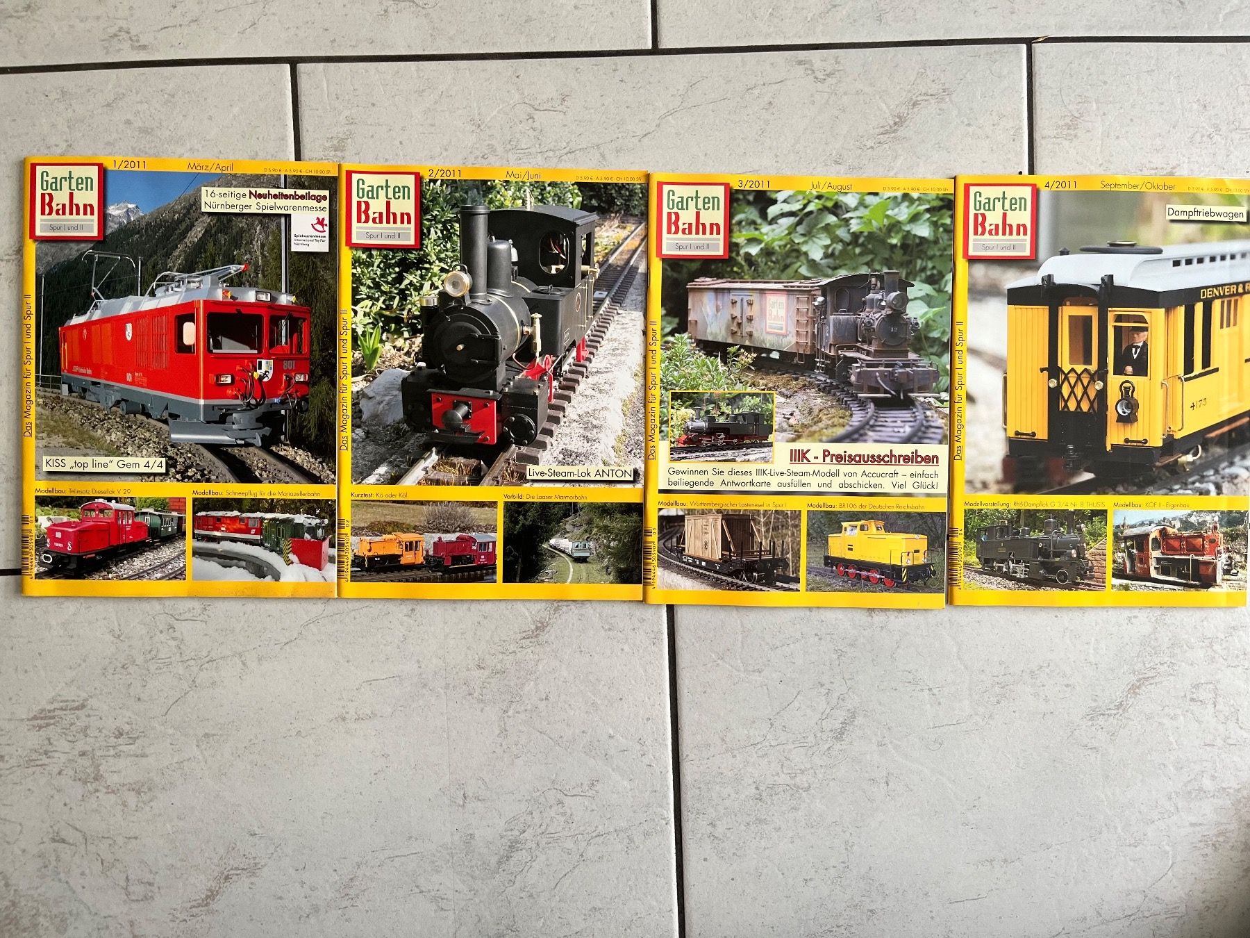 Riviste & Magazine: Gartenbahn Jahrgang 2011 – Usato da Rudolfstetten venduto da Rrst1968