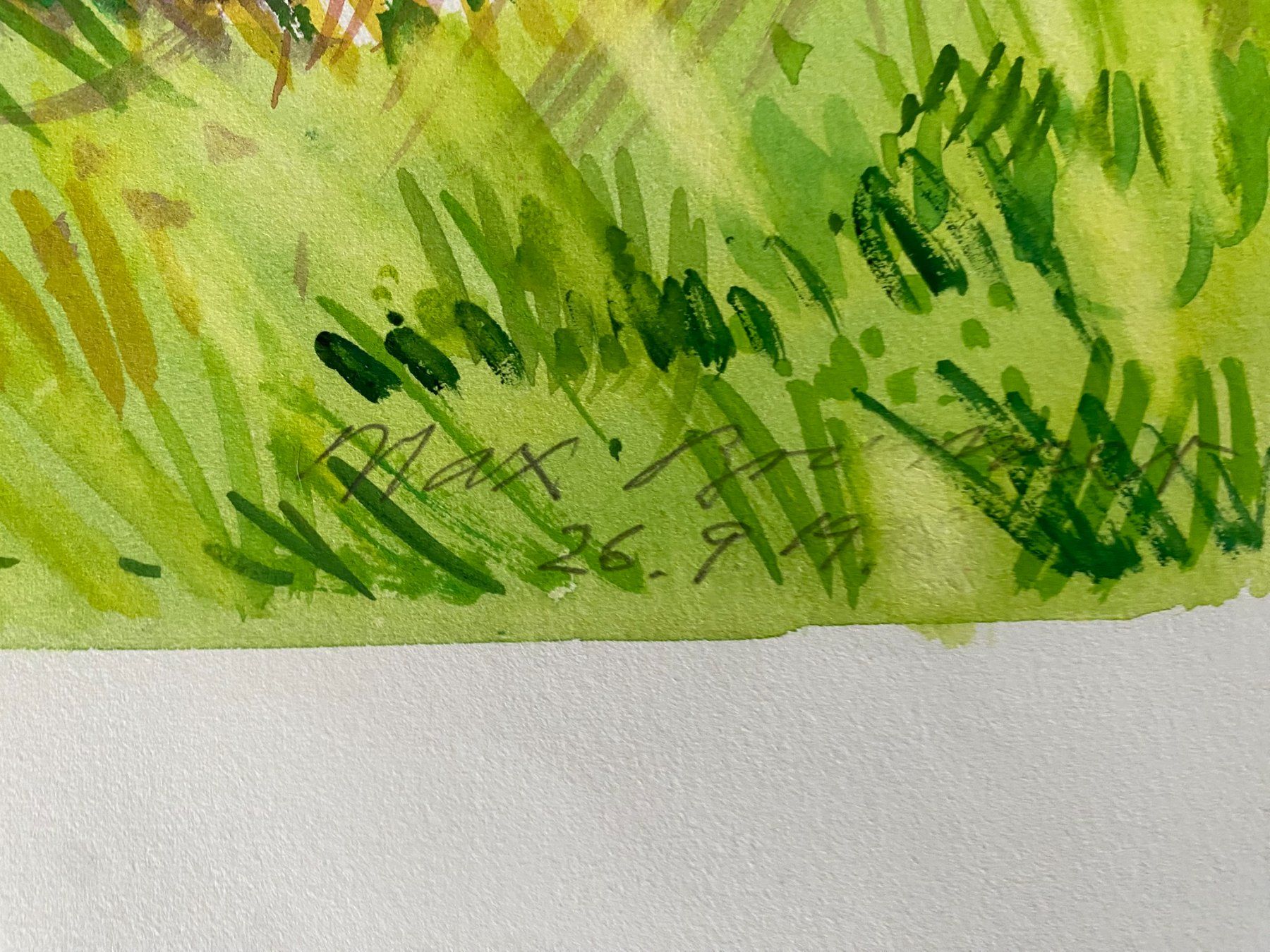 Dipinti: Max Brunner  - Hochformatiges Aquarell-Bild -  Original – Usato da Zürich venduto da jesulin05 3