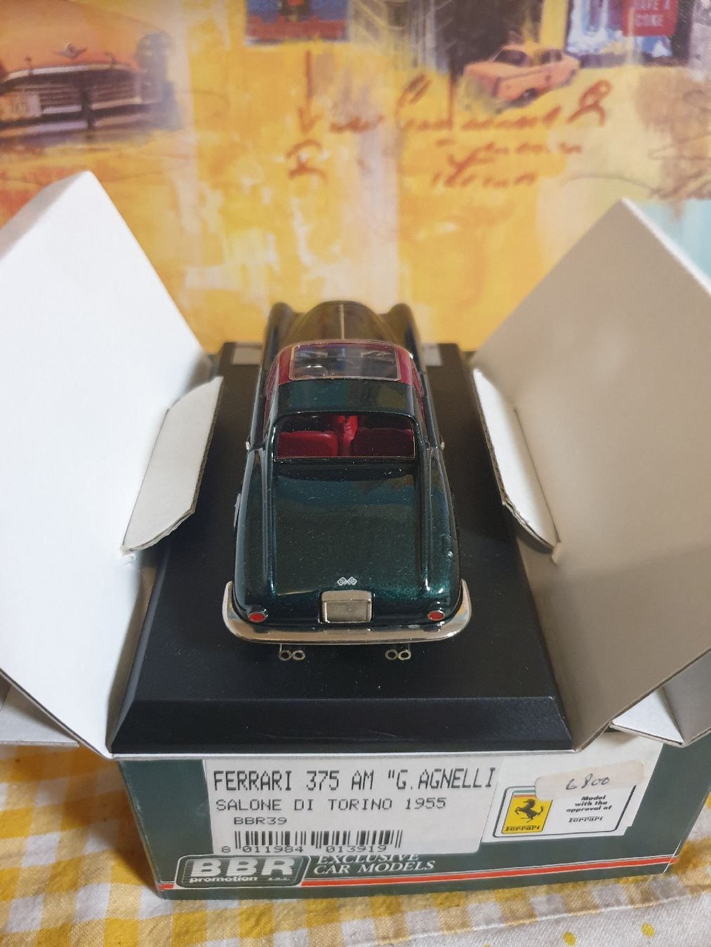 BBR Models 1:18 Ferrari 375 AM Baujahr 1955 Grün Turin Motorshow G Agnelli Bbr1804