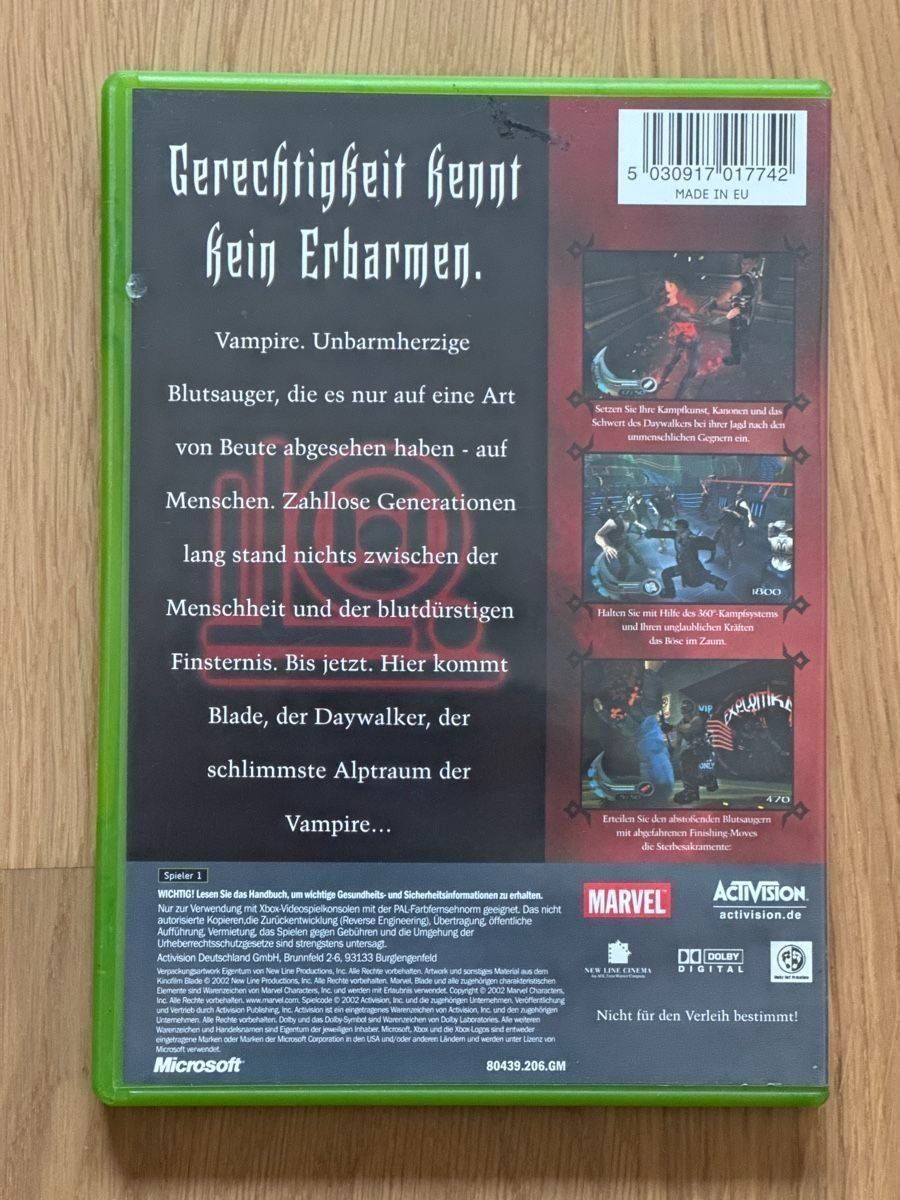 Giochi: Blade 2 - CIB - Xbox – Usato da Uster venduto da GamesAndStuff 1