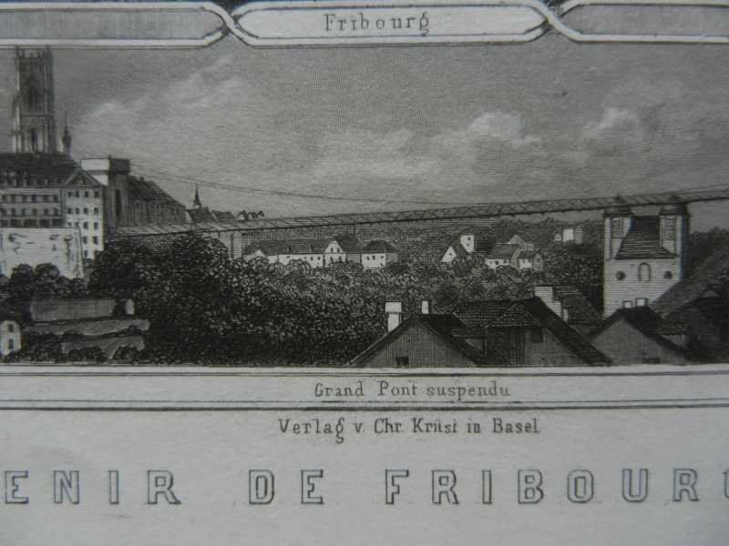 Incisioni: Fribourg Souvenir – Usato da Risch venduto da Rischli15 6