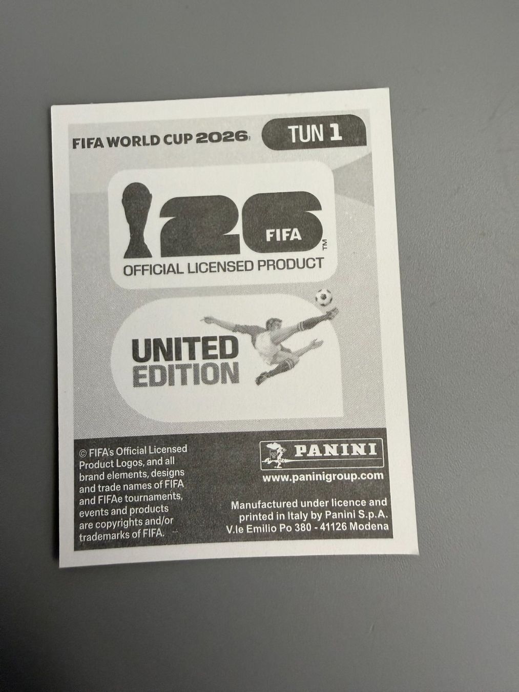 Panini Carte collezionabili: Panini Tunesien Wappen TUN1 – Usato da Liebefeld venduto da Ronaldo-1996 1