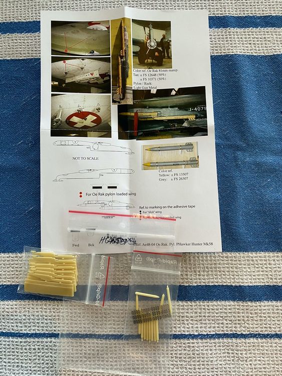 1/48 OERLIKON RAKETEN SET FÜR HAWKER HUNTER | Kaufen auf Ricardo
