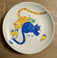 Wandteller Kinderteller aus Porzellan "SmArt-Cats“ Kaiser