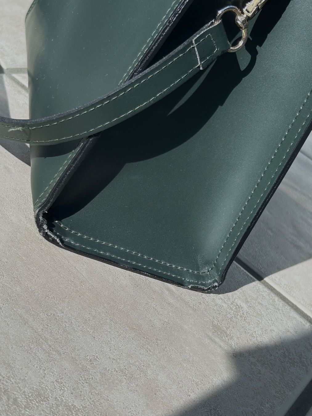 Borse da donna: Ledertasche Petrol – Usato da Meltingen venduto da Rhododendren 5