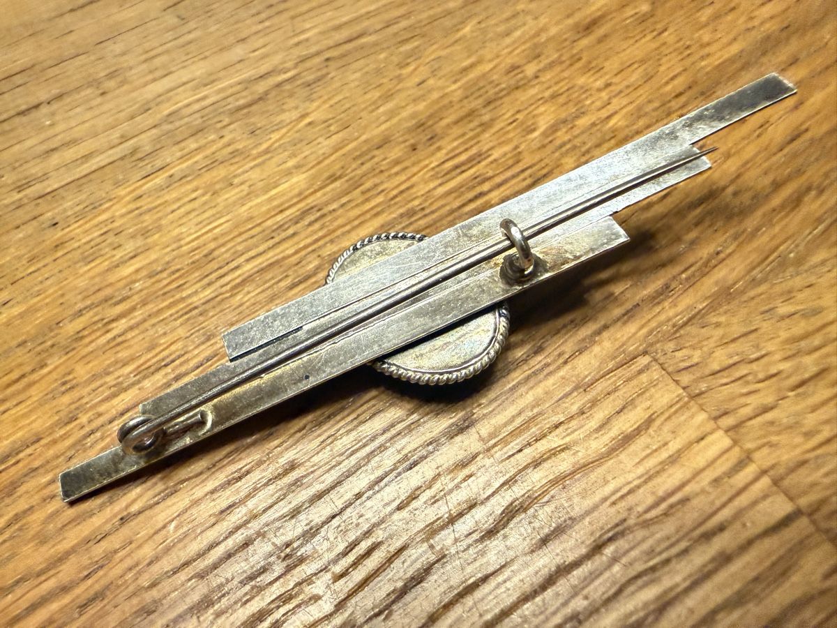 Broches & Aiguilles: Brosche Silber 925 mit Türkis Oval antik – D'occasion à Goldach par Messerguru 5