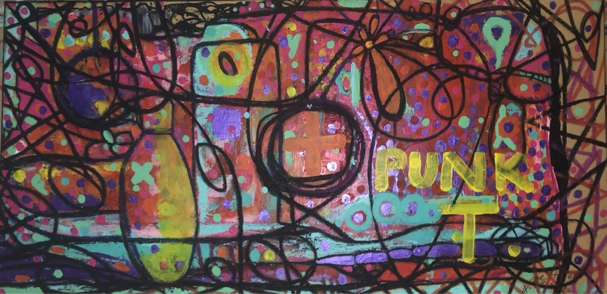 Dipinti: Abstrakt-expressionistisches  Gemälde 60/120cm – Nuovo e nell'imballaggio originale da Frauenkappelen venduto da MissCadillac 1