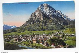 Ansicht von Glarus mit Glärnisch um 1927