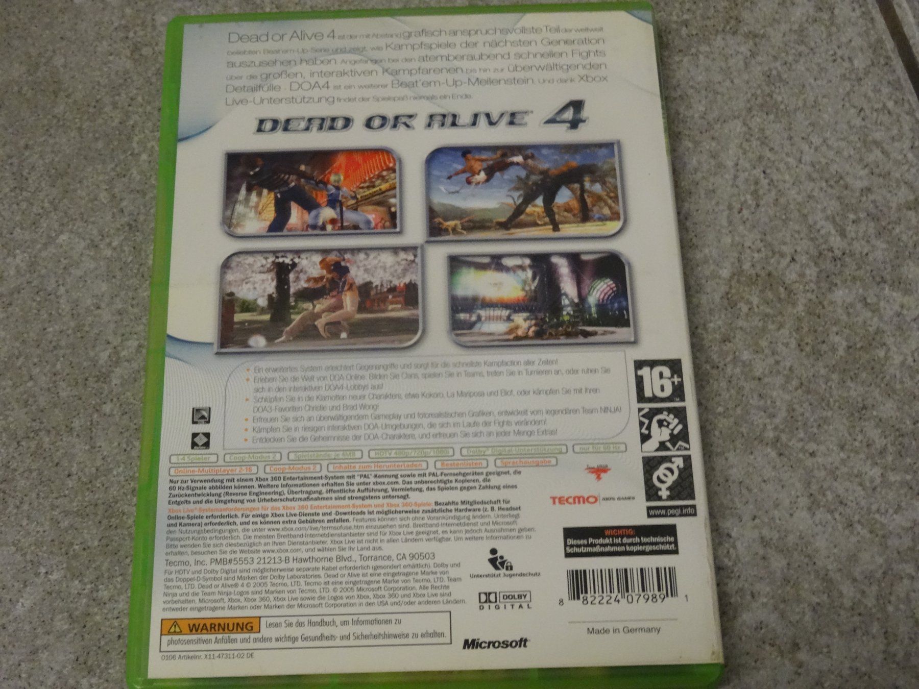 Microsoft Giochi: Dead or Alive 4 - Xbox 360 – Usato da Olten venduto da Disc-Ausverkauf 2