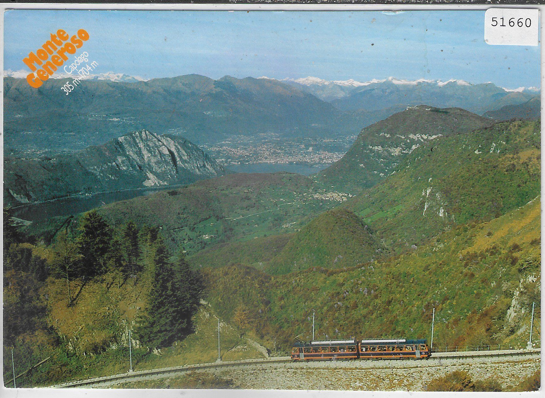 Cartoline postali: Monte Generoso - Ferrovia/Bahn – Usato da Ettingen venduto da Kartenplanet