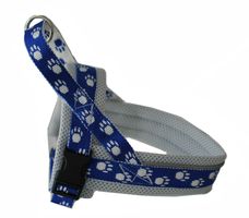 Hundegeschirr Norweger XXXS Blau +Pfoten weich gepolstert