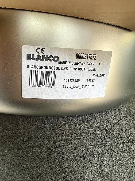 Blanco Lavabi & lavandini: Spülbecken Blanco Rondosol CNS 450mm – Usato da Niederwil AG venduto da Tony-Toca 1