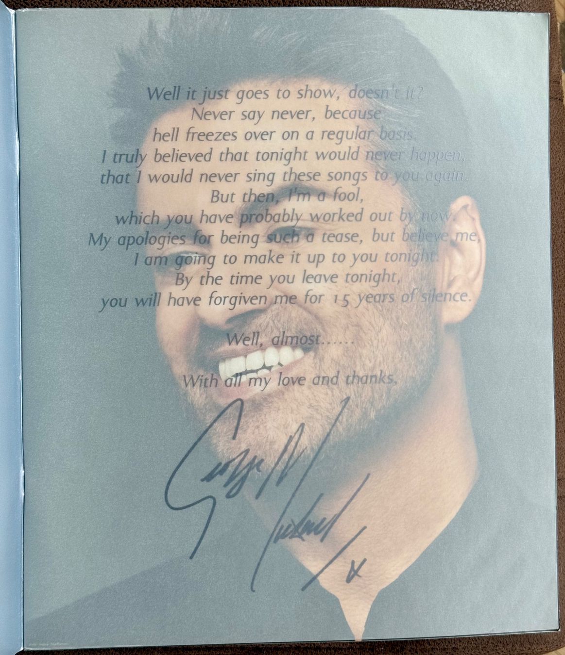 Libri: George Michael 25 Live Tour Programm 2006 blaues Cover TOP – Usato da Aarau venduto da Grogu66 1